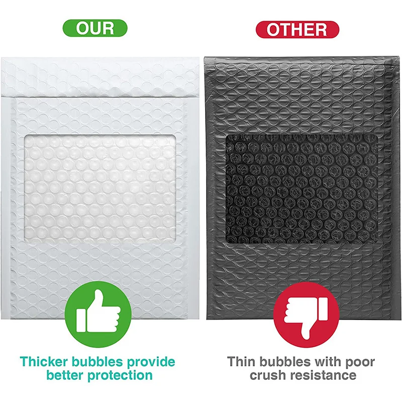 30pcs 버블 메일러 핑크 폴리 버블 메일러 셀프 인감 패딩 봉투 선물 가방 책에 대 한 블랙/그린 포장 봉투 가방