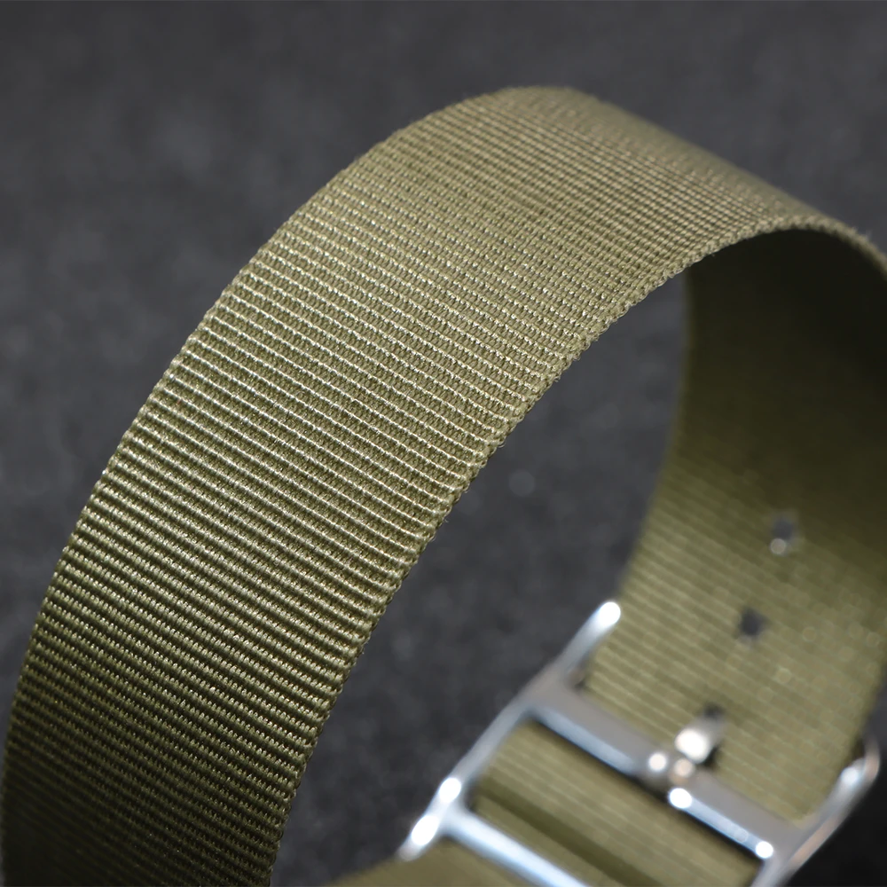 Premium 20mm Nylon Military-Style Watch Band - Comfortable, High-Quality, and Washable Strap for Men and Women