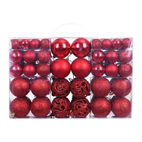 100pcs Christmas Decor Baubles Tree Xmas Balls Party Wedding Ornament Party Supplies Xmas Ornament Ball Xmas Baubles 2