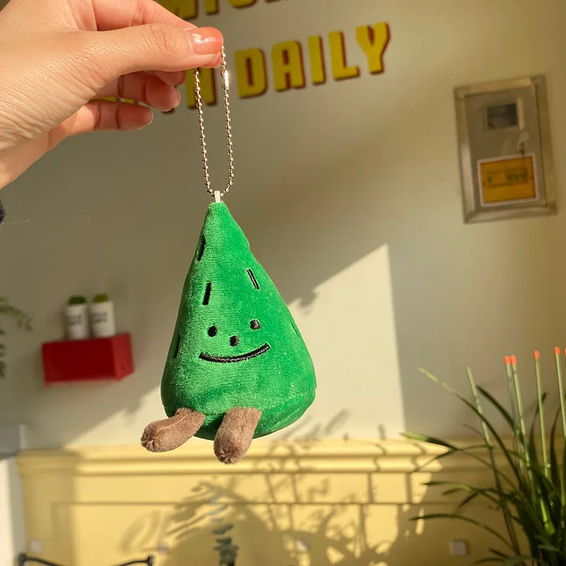 

Cartoon Kawaii Funny Pine Tree Plush Doll Keychain Pendant Creative Ins Mori System Plush Doll Backpack Pendant Christmas Gifts