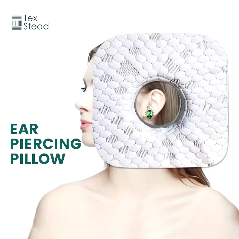 Ear Piercing Pillow for Side Sleepers and Ear Pain Inflammation with Hole Sleeping Pillow Guard