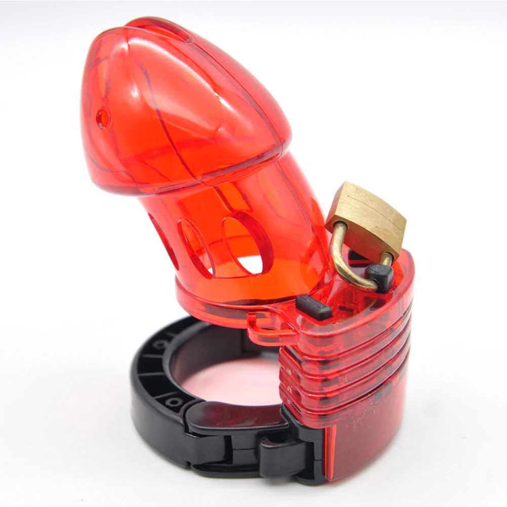 Plastic Chastity Cage Male Cock Lock With Adjustable Penis Ring Chastity Belt Sextoys For Men Gay Sex Shop male chastity penis chastity cage,chastity lock sex toy,chastity cage accessory