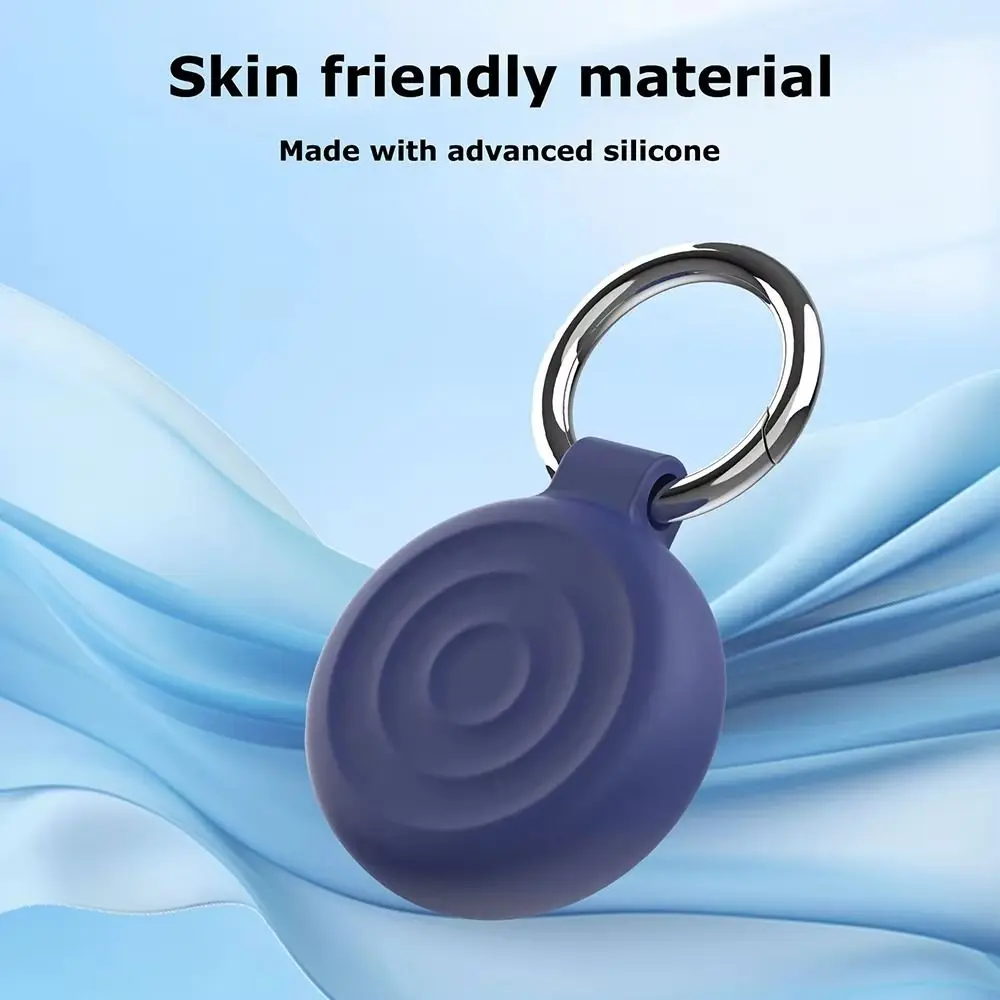 Silicone Protective Case Keychain Waterproof Tracker Cover Anti-lost Locator Holder Shell for Apple AirTag Tracker Accessories