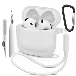 Premium Soft Silicone Protective Case - Airpods 4 (Transparent)