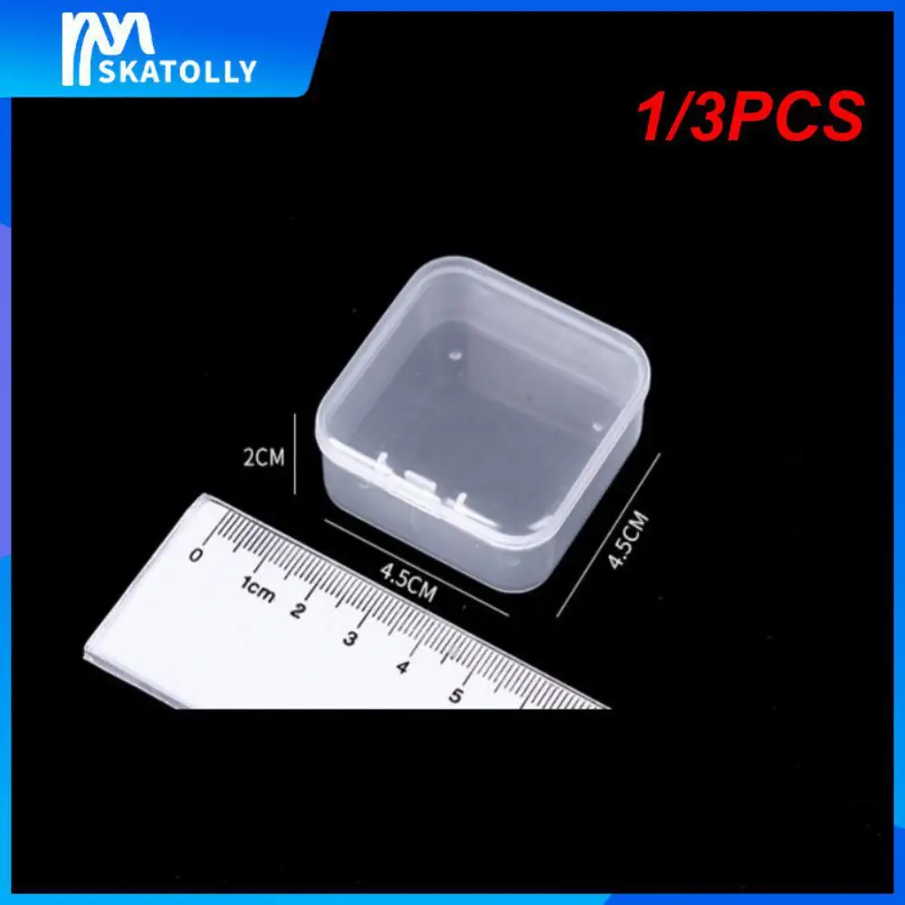 

1/3 шт., прозрачные мини-коробки для хранения ювелирных изделий