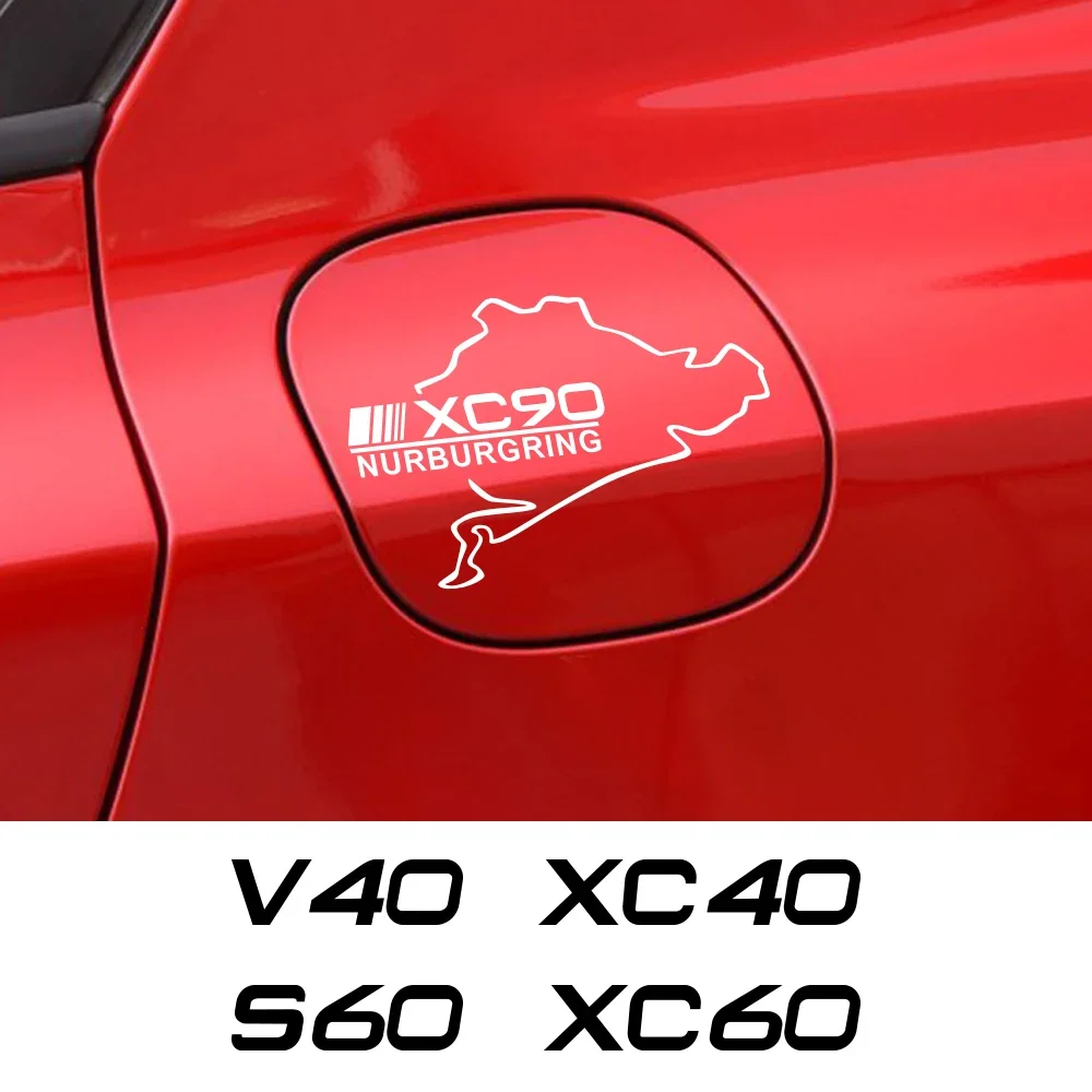 

Car Fuel Tank Cap Nurburgring Pvc Sticker for Volvo XC90 XC60 C30 T6 S60 C70 XC40 V40 XC70 V70 V60 V50 S80 AWD Car Accessories.