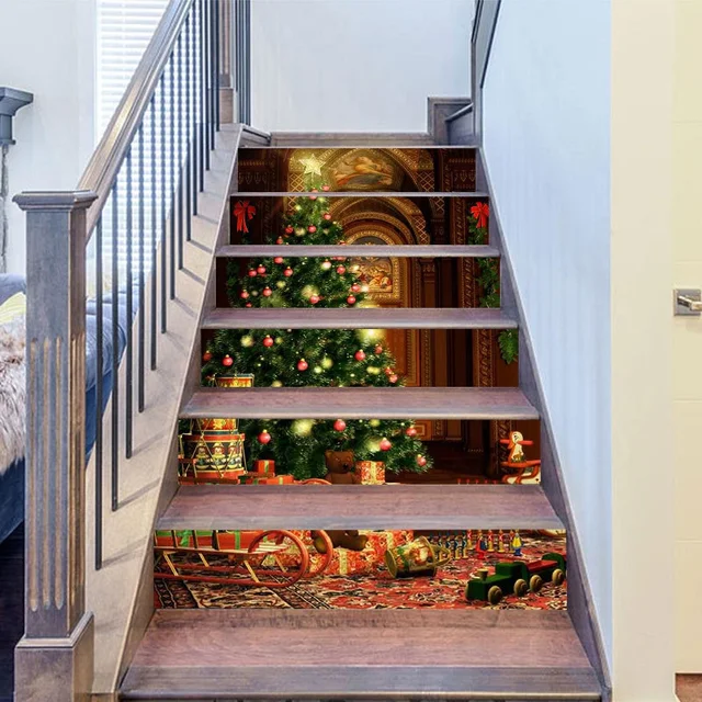 New Product Christmas Creative Staircase Stickers