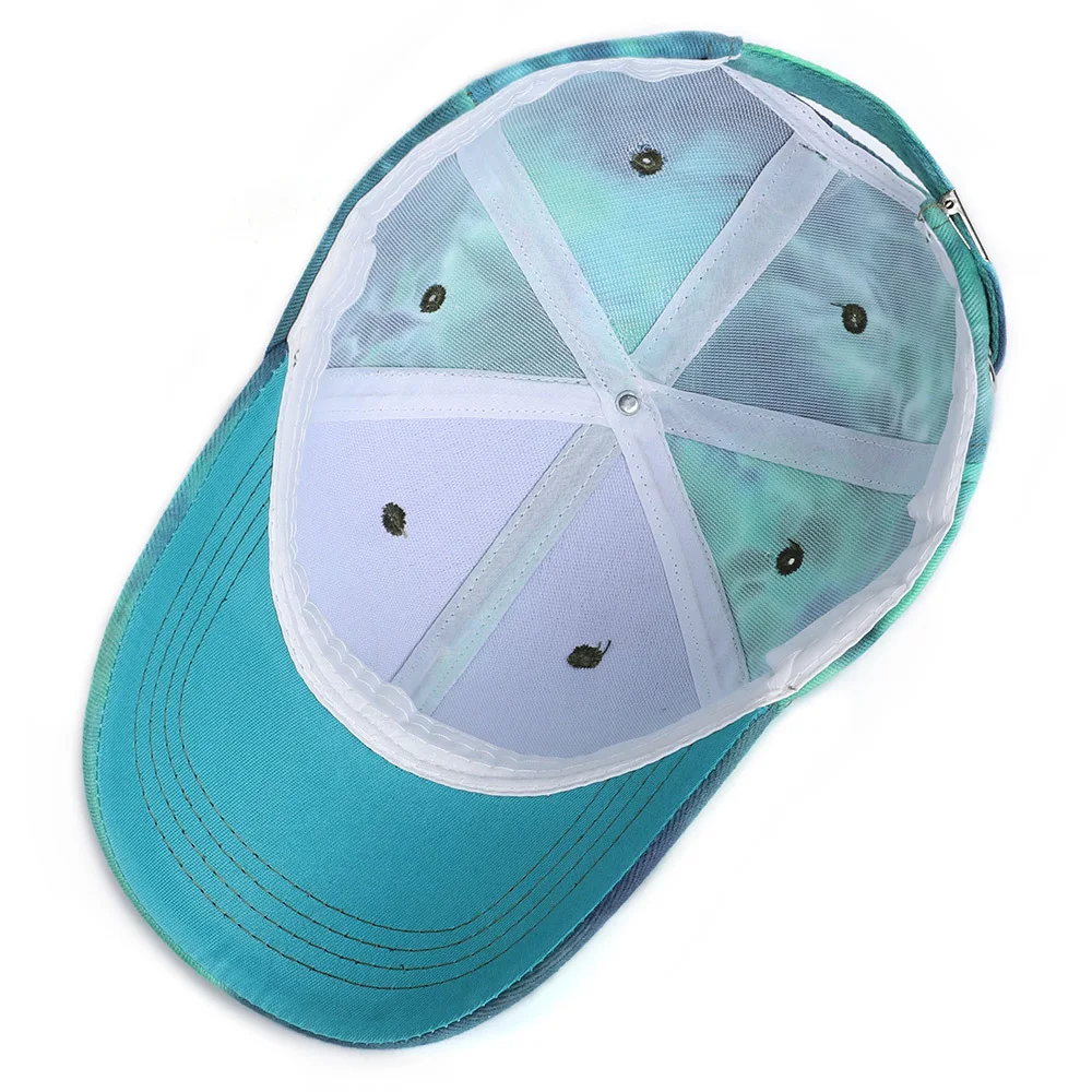 Tie-dye Baseball Cap Unisex Hat Outdoor Sports Shade Golf Cap Snapback Sun Gorras Bone Outdoor Shade Sports Hat