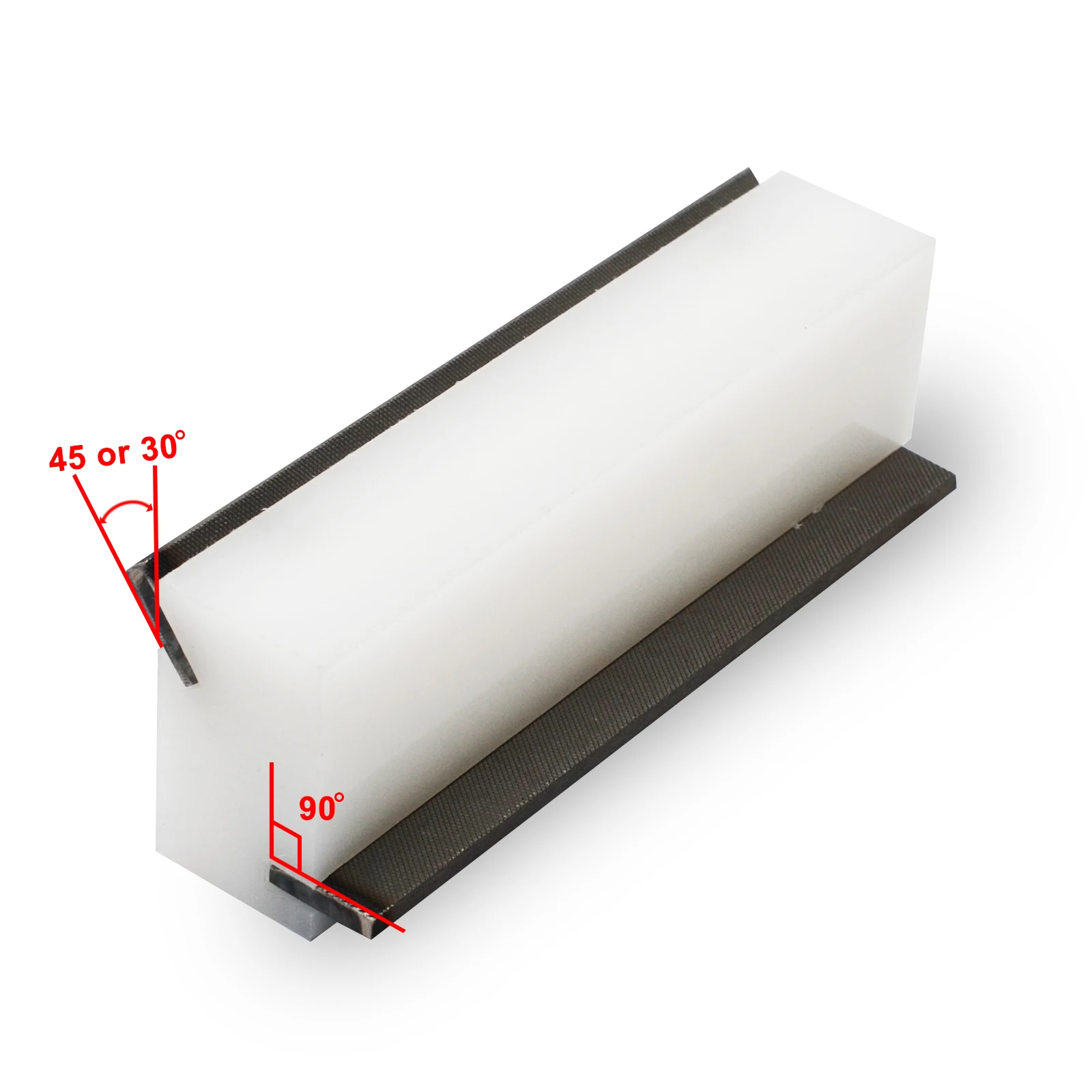 2 In 1 Guitar Acrylic Fret Crowning End Bevel-Flush 30&deg; 45&deg; Degree Angled Steel Files Tool