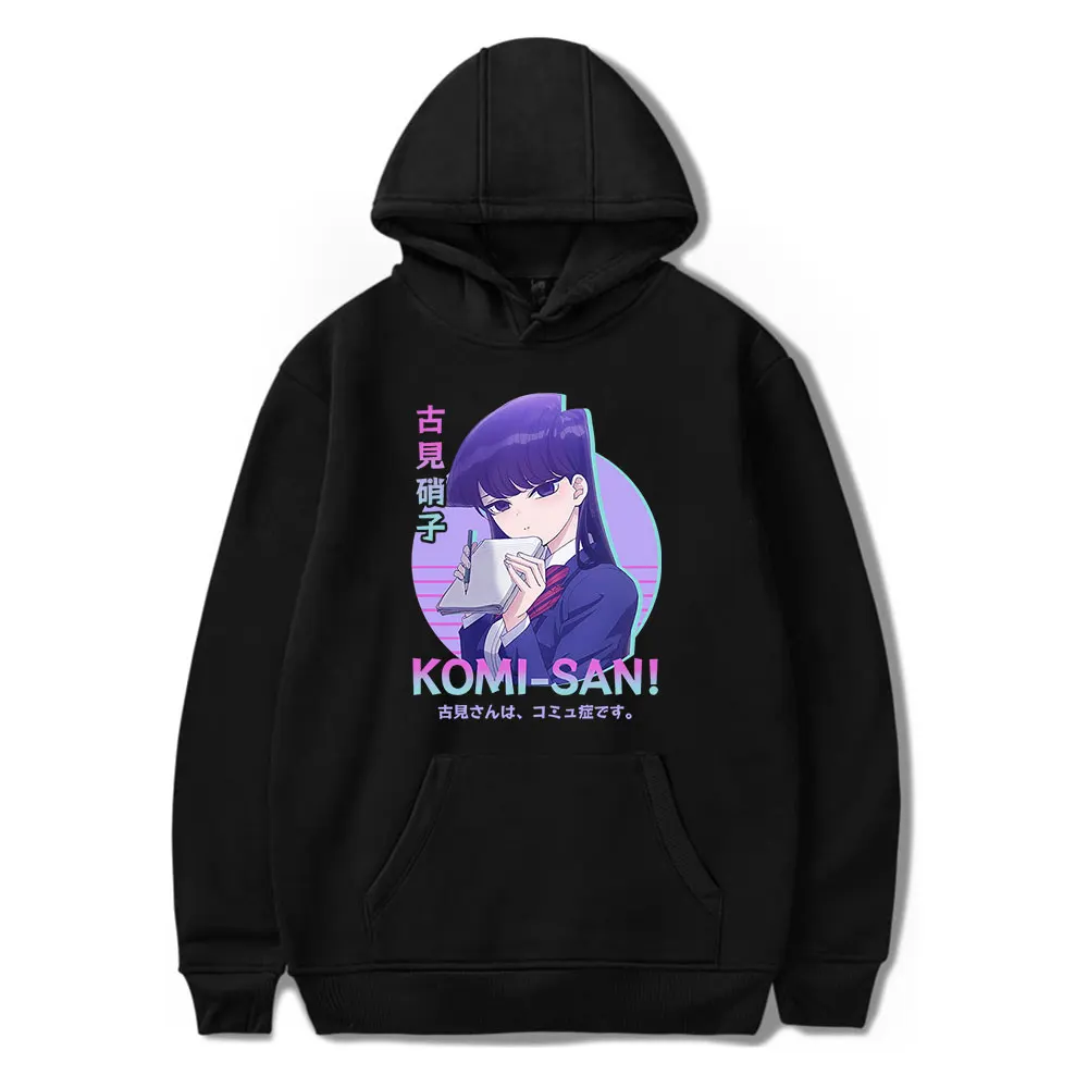 

Толстовка Komi Can't Communicate Waifu в стиле аниме 90-х годов, мужская и женская толстовка в стиле Харадзюку, в стиле хип-хоп, весенне-осенние Топы