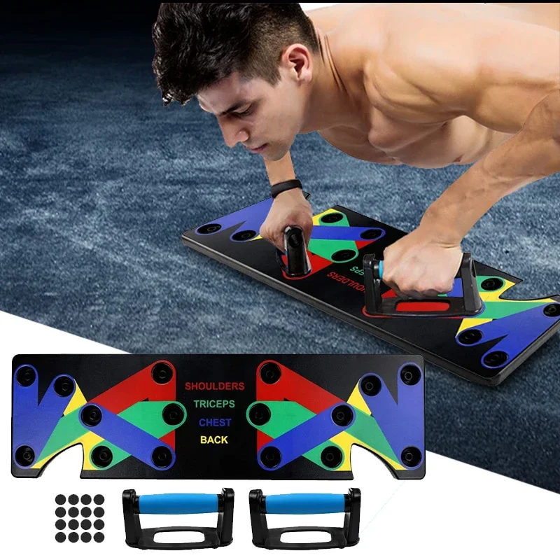 Push Up Rack Training Board 9 In 1 ABS Abdominal Muscle Trainer For Home Fitness
