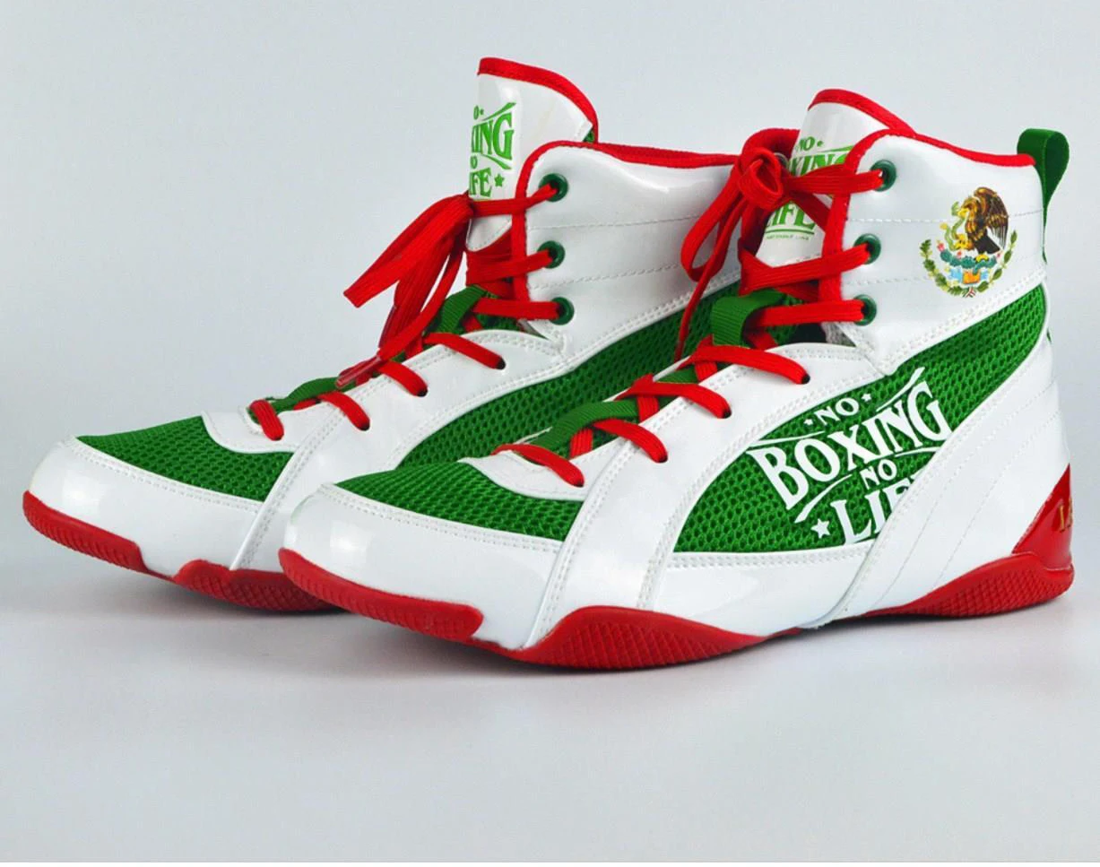 New fashion men's and women's boxing and wrestling shoes men's squat gym fitness weightlifting shoes high-top training ﻿