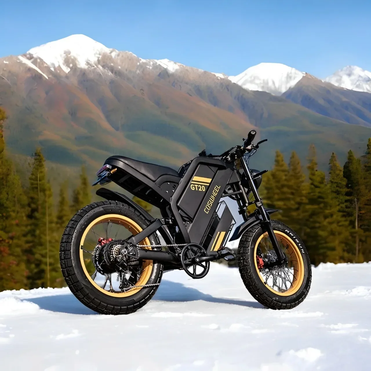 Electric Motorcycle Coswheel GT20 Pro 3000W Motor 48V 40AH Max 145 Miles Fat Tire Mountain Electric Bike Adult Off-Road bicycle