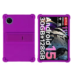 Shockproof Silicone Kids Case for 11 - Inch Tablet, Durable Protective Sleeve (PURPLE)