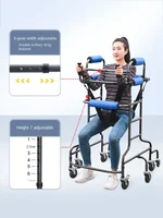 Rehabilitation Walker - Supportive Mobility Training Frame Elderly Post-Stroke Recovery Aid Enhanced Walking Support 2