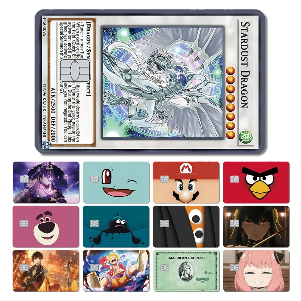 

New Genshin Pooh Anime Credit Card Debit Bank Card Matte Sticker Skin Film Case