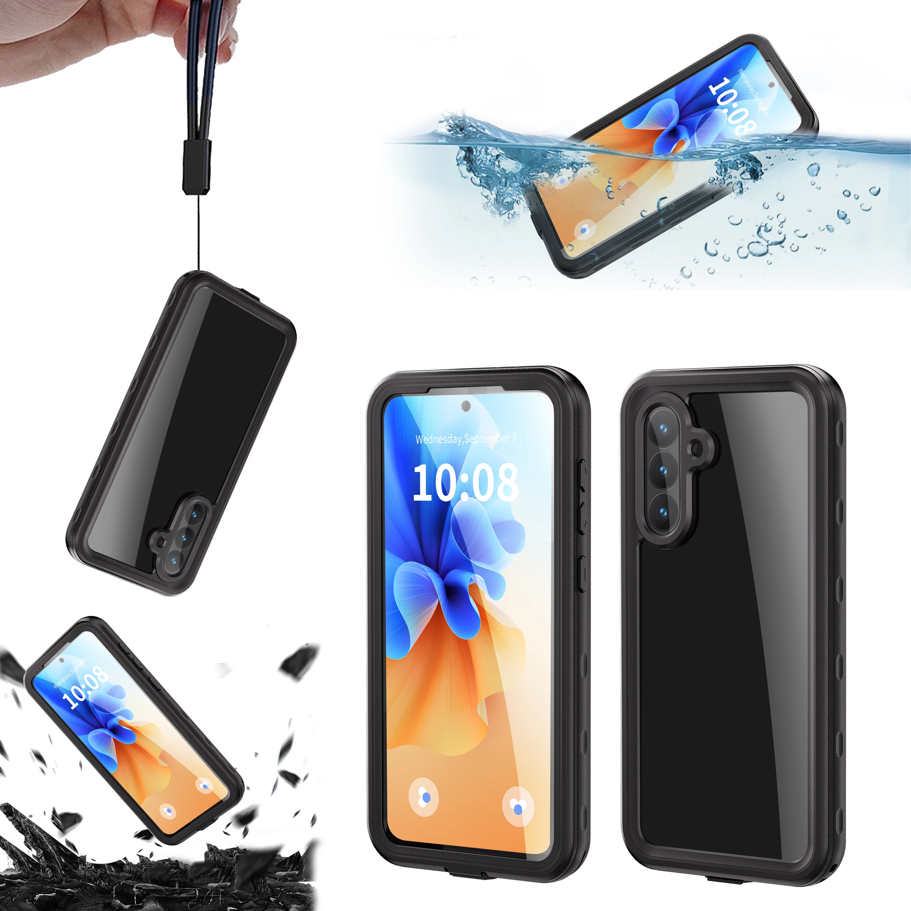 Shellbox IP68 Waterproof Full-Body Protective Case for Outdoor Swimming and Diving