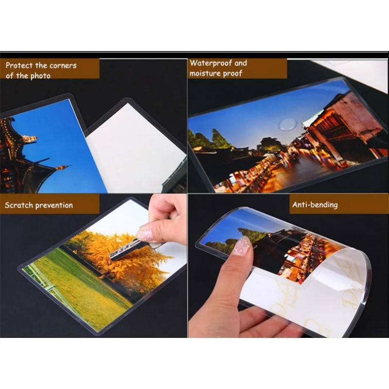 Clear Thermal Laminating Pouches - 100-Pack, Various Thicknesses, 95mm x 66m