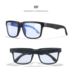 KDEAM Unisex Vintage Square Sunglasses with UV400 Polarized Protection (C57)