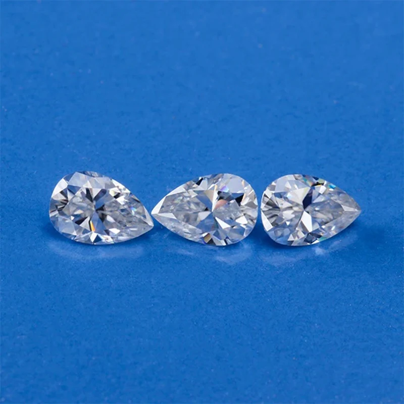 Cheestar Gems Loose Moissanites Stone High Quality GH Color Pears Shape 5*7mm 0.7ct Moissanites Syntheti Diamonds Stone