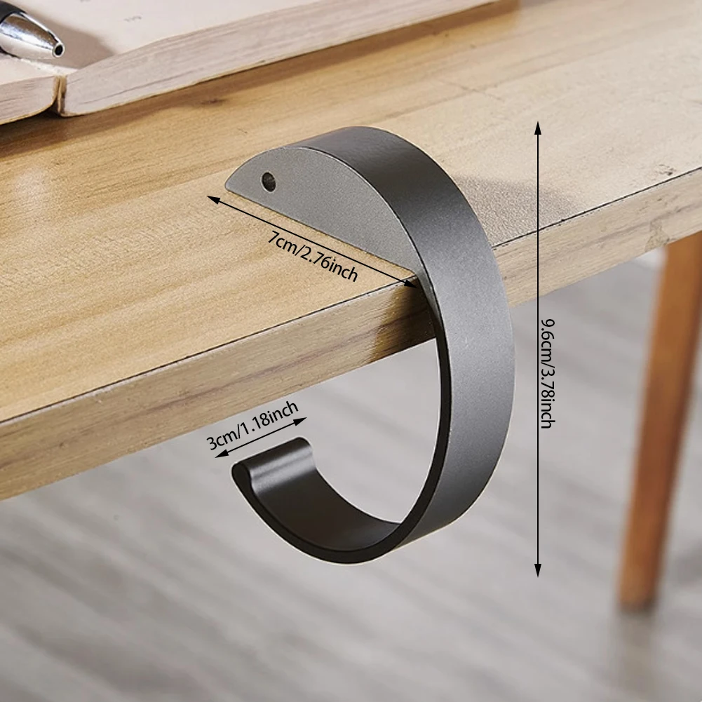 Punch-free Desk Edge Hook Adjustable Gaming Headset Desk Hook Backpack Storage Hanging Holder Home Office Organizer