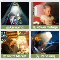 Rechargeable Camping Light Outdoor Tent Light Magnetic Suction Emergency Car Maintenance Work LED Lantern Flashlight USB Type-c 5