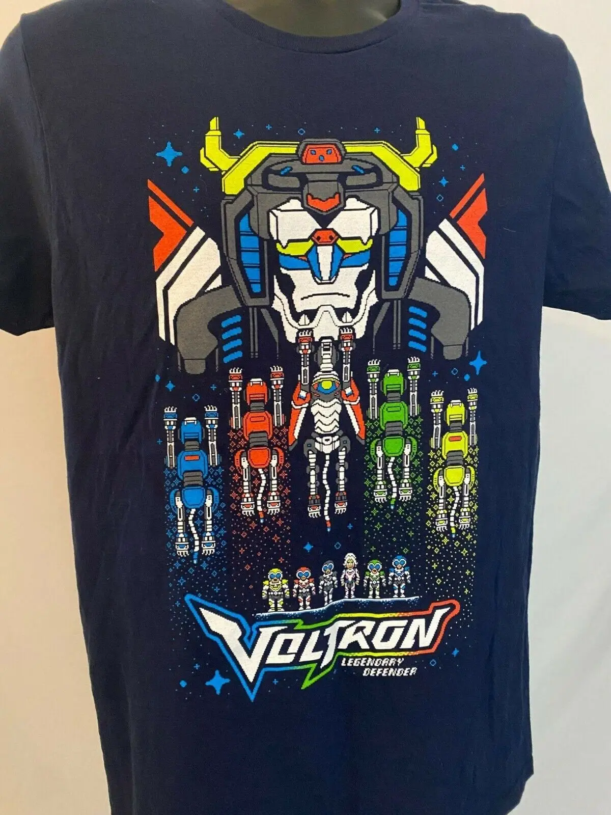 Voltron T-Shirt Legendary Defender Medium Tee Loot Wear