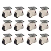 12 Pcs Retractable Leveling Casters Industrial Machine Swivel Caster Castor Wheel for Office Chair Trolley 220lbs  1