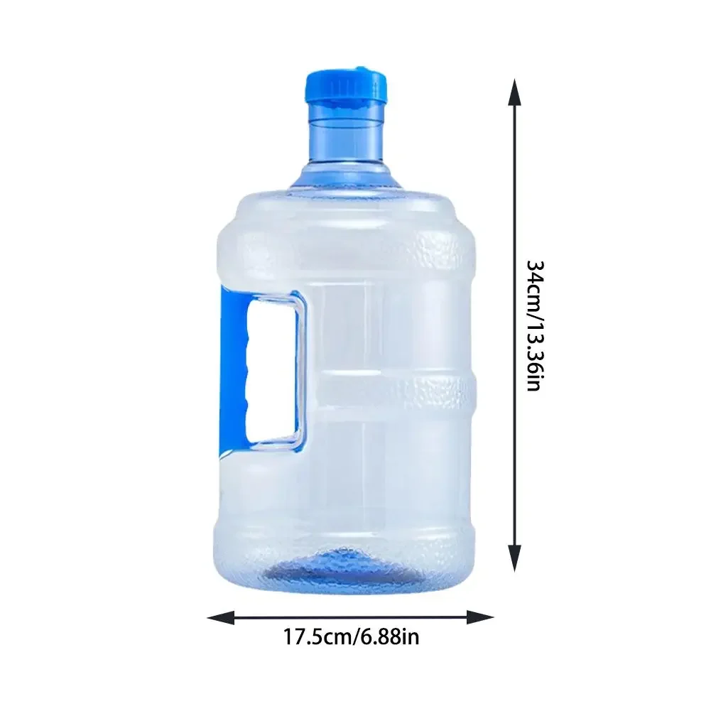 5L 7.5L Thickened PET Water Bottle Jug Reusable Portable Mineral Water Container Outdoor Car Storage Bucket Food Grade Dispenser