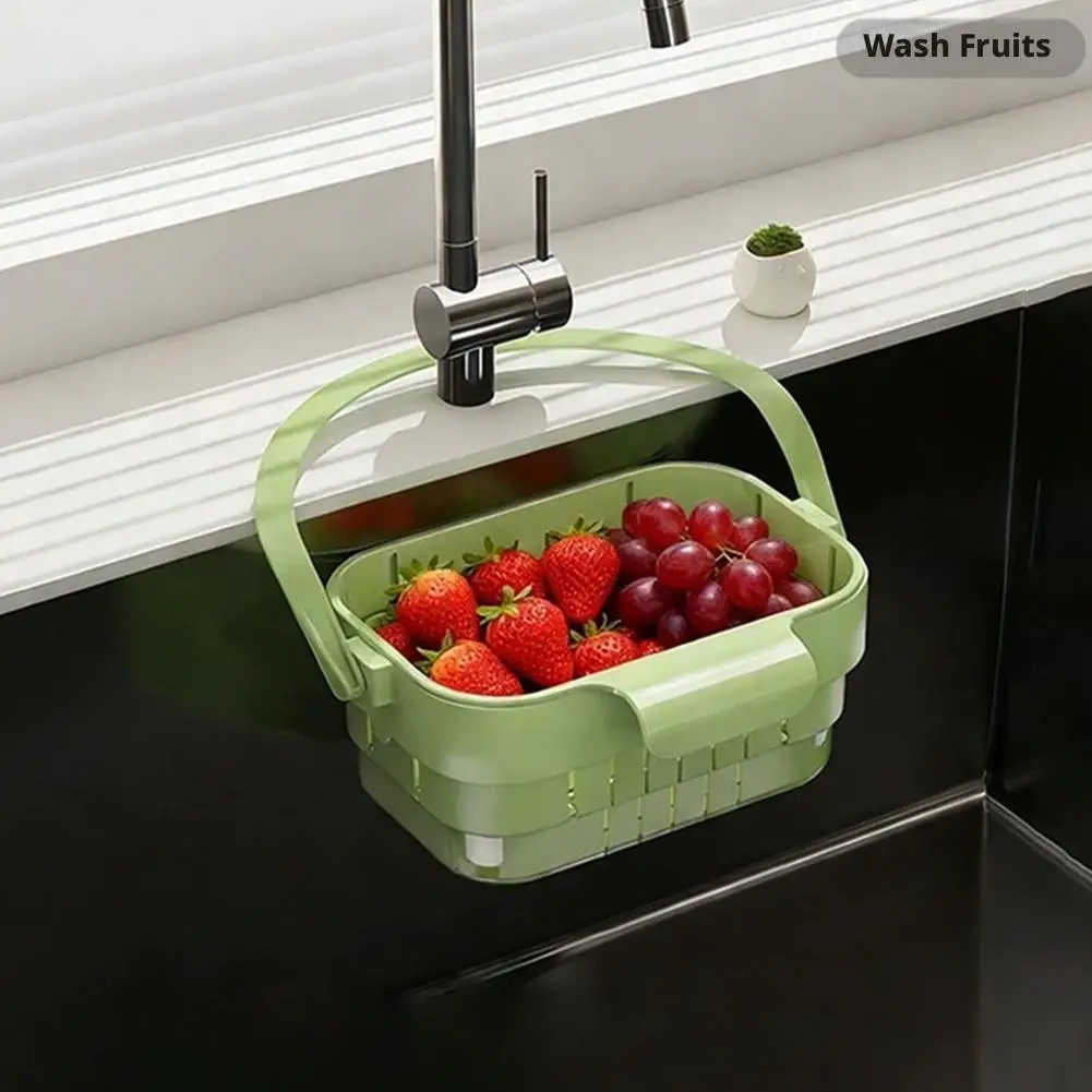 Multifunctional Kitchen Sink Drain Basket & Quick Drainage Tool Organizer