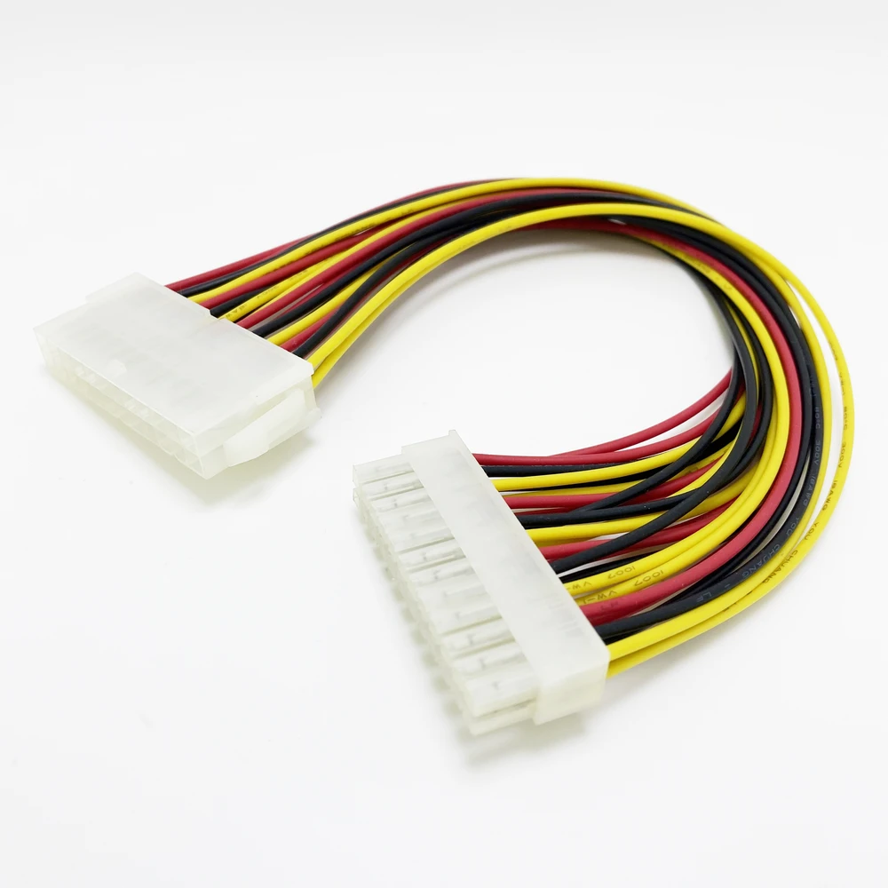 

30cm ATX 24 Pin Male to 24Pin Female Power Supply Extension Cable for Internal PC PSU TW Power Lead Connector Wire Power Supply
