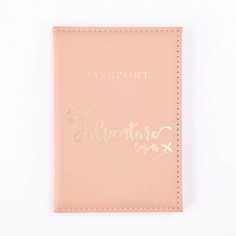 Deluxe 2024 Travel Passport Holder with Stylish Letter Print
