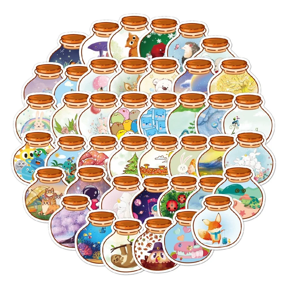 

10/50PCS Cute Cartoon Drink Stickers Aesthetic For Notebook Junk Journal Supplies Junk Journal Scrapbooking Accessory Stickers