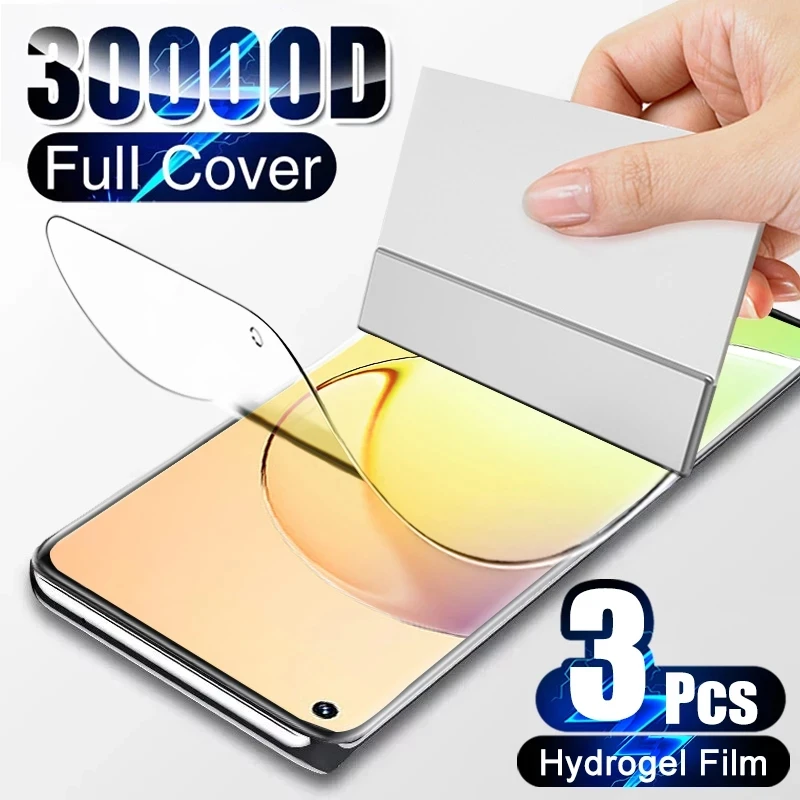 

3PCS For Realme 10 4G Hydrogel Film 6.4 inch Transparent HD Screen Protector For Realme 10S 10 Pro Plus 5G Flim