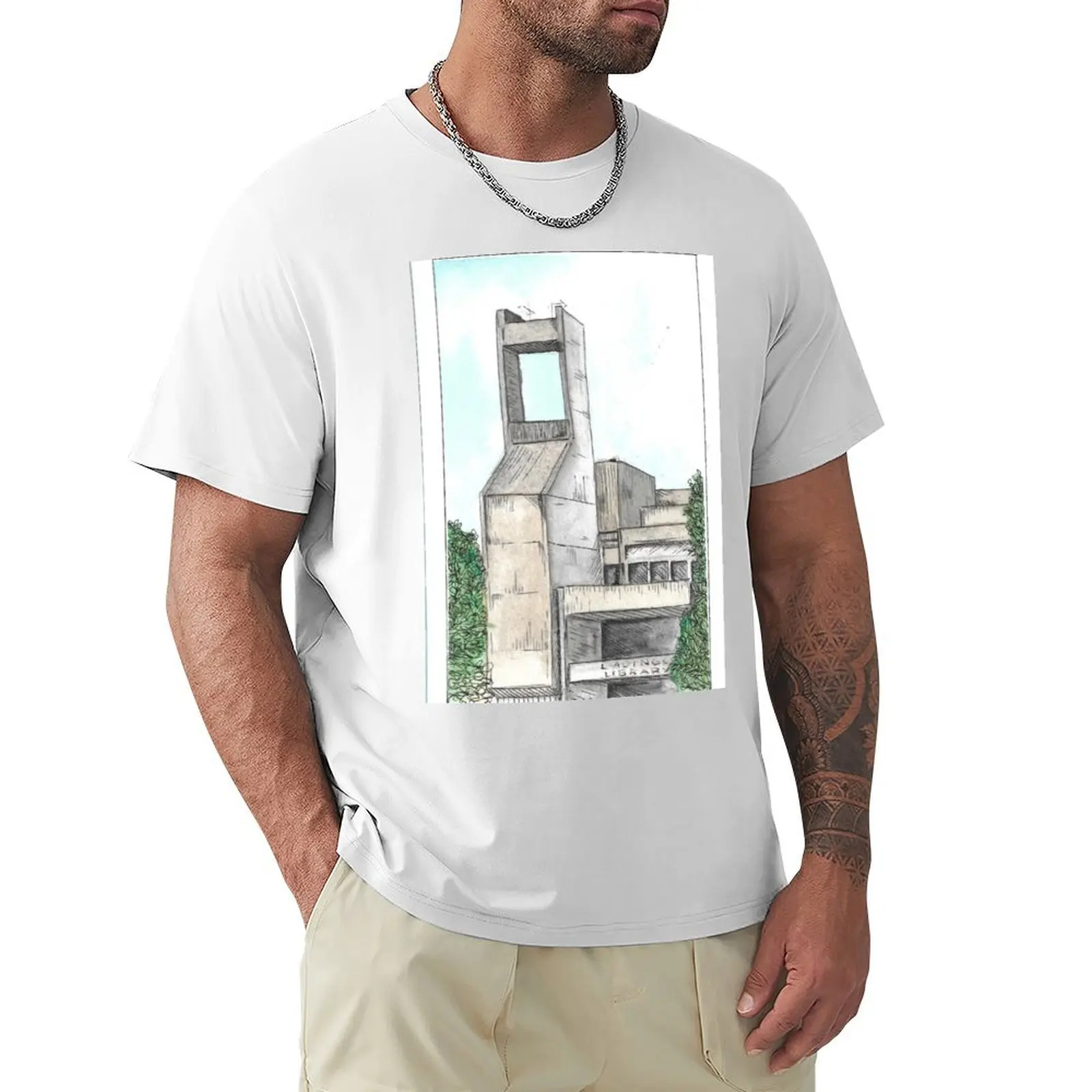 

Lauinger Library T-Shirt quick drying boys animal print plain mens clothes