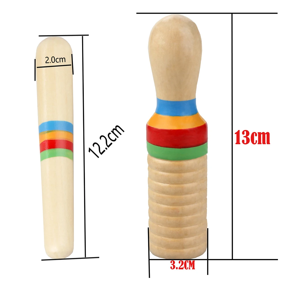Orff Musical Instruments Single Ringing Drum Wooden Small Single-threaded Ring Percussion Cylinder Kids Gifts Educational Toys