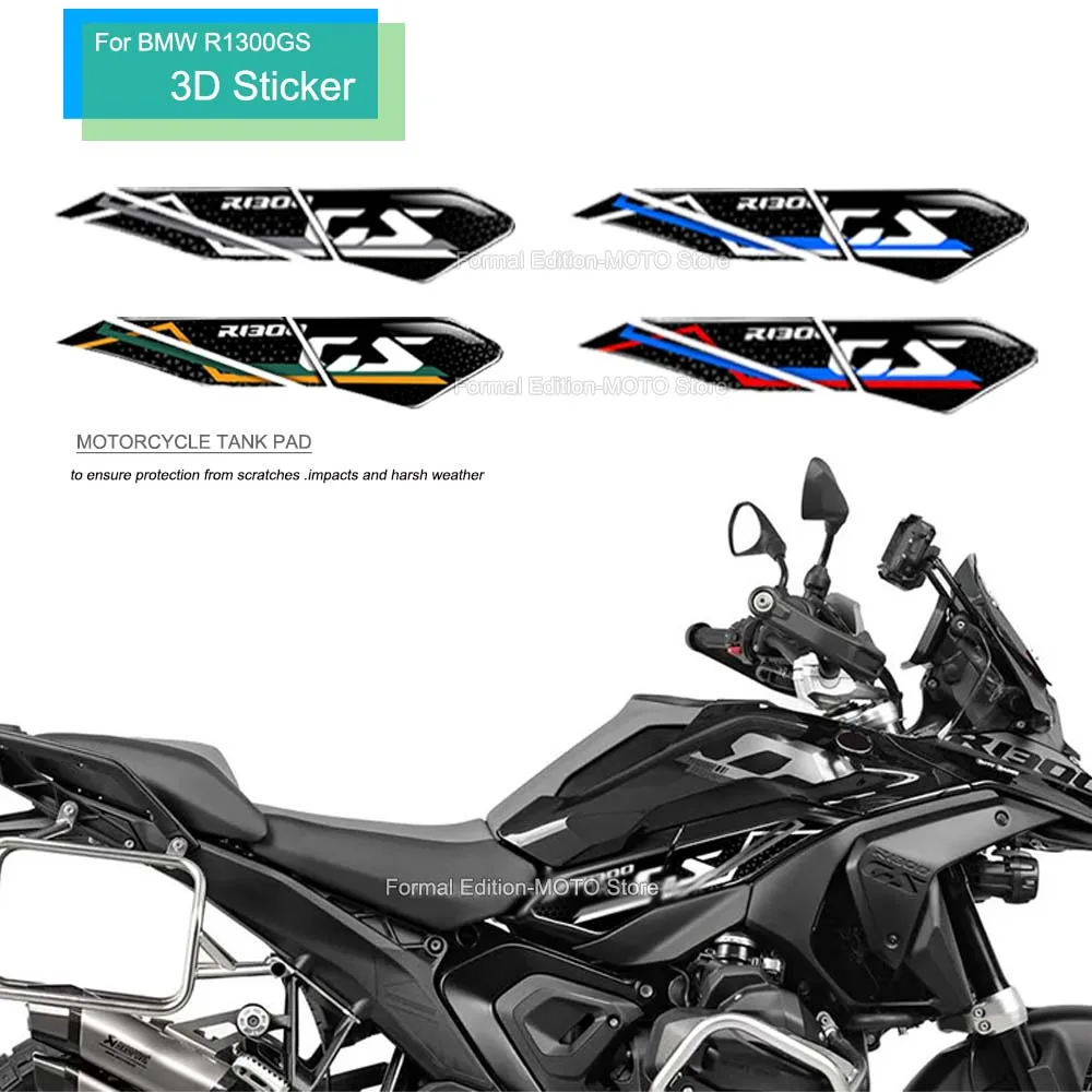 For BMW R1300GS R 1300GS 2024 3D Epoxy Resin Sticker Waterproof Motorcycle Tank Pad Gel Protector Sticker Tankpad