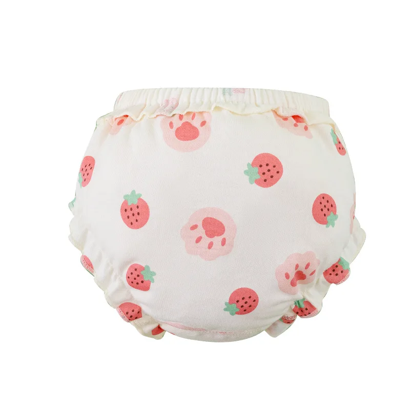 4 Piece/Lot Baby Girl 100%Cotton Panties Kids Infant Newborn Fashion Bow Underpants Wear Outside Shorts For Children Soft Briefs