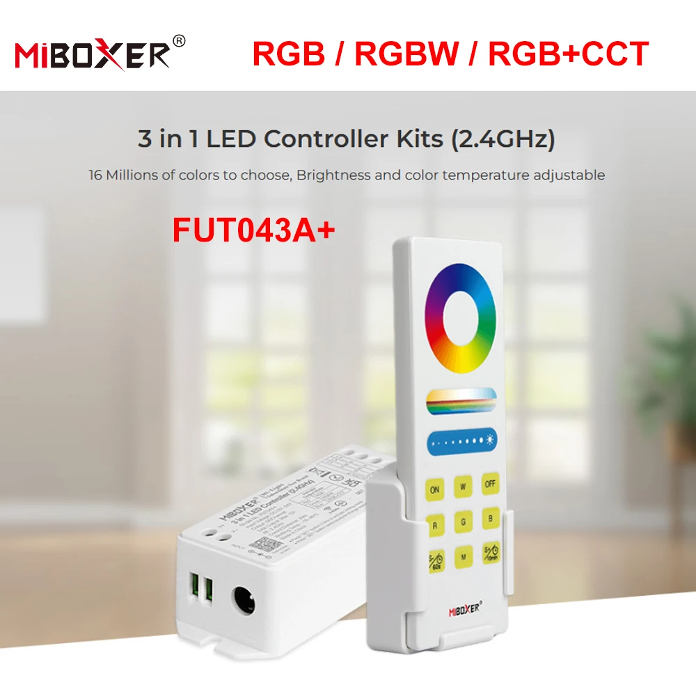 Miboxer RGB RGBW RGB + CCT контроллер светодиодной ленты умная светодиодная система управления FUT043 3 в 1 наборы светодиодных контроллеров 3 в 1 (2,4 г)