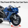 1:12 Scale Yamaha R1 Motorcycle Alloy Car Toys Metal Diecasts Motorcycles Model with Light and Sound Vehicle for Children Gifts 4