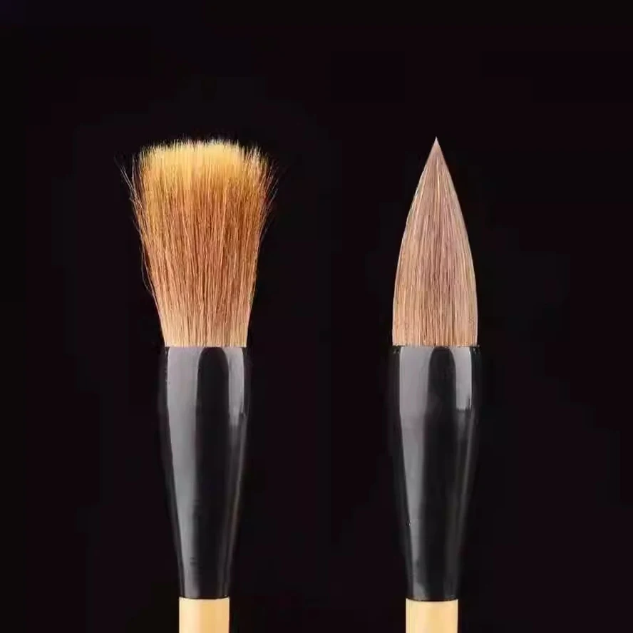마늘붓 펜 세트, 짧은 털 칠모, 대중소 3종, 서예 문인화 전용, 글씨 쓰기 그림 그리기, 학생 학교 미술 준비물, 캘리그라피 도구, 초보자 입문용 선물세트