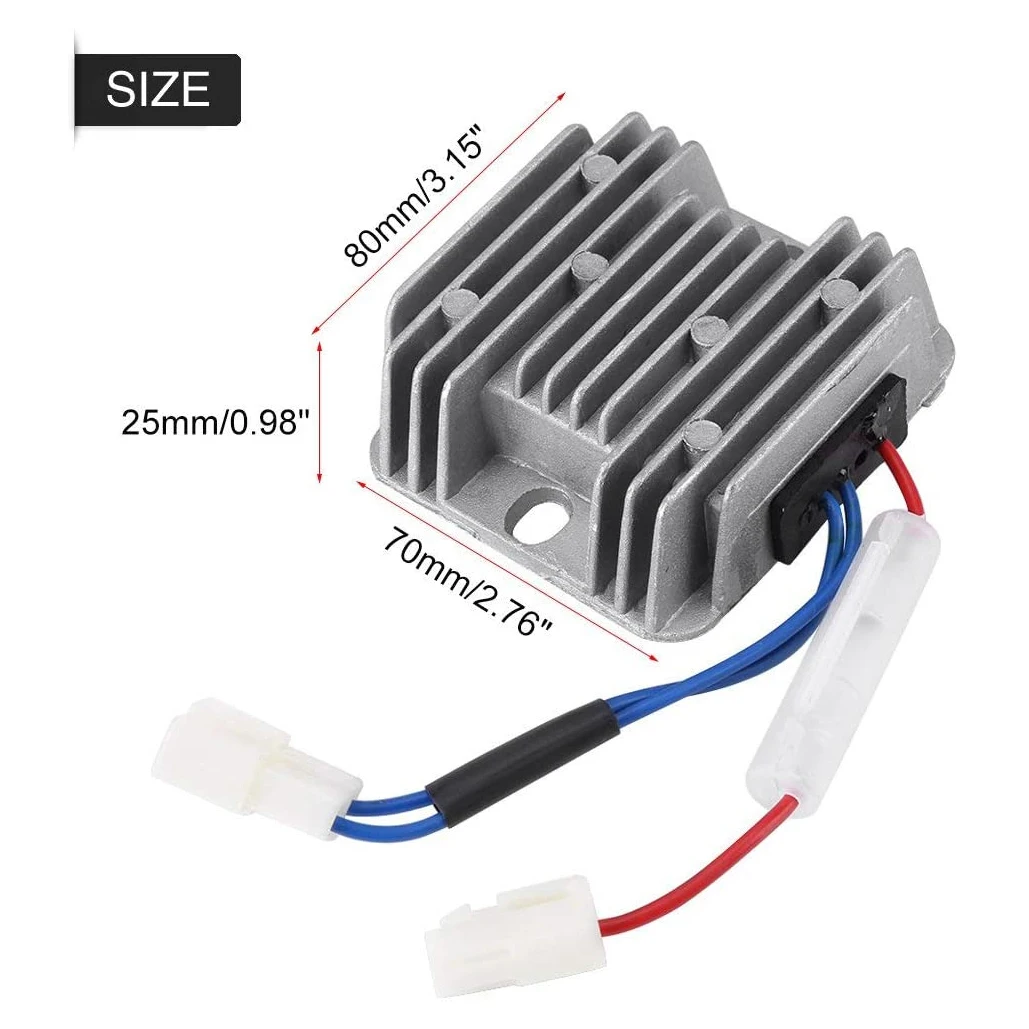 엔진 전압 조정기 186F DC12V KDE3500 5000 6500 6700 발전기용 알루..