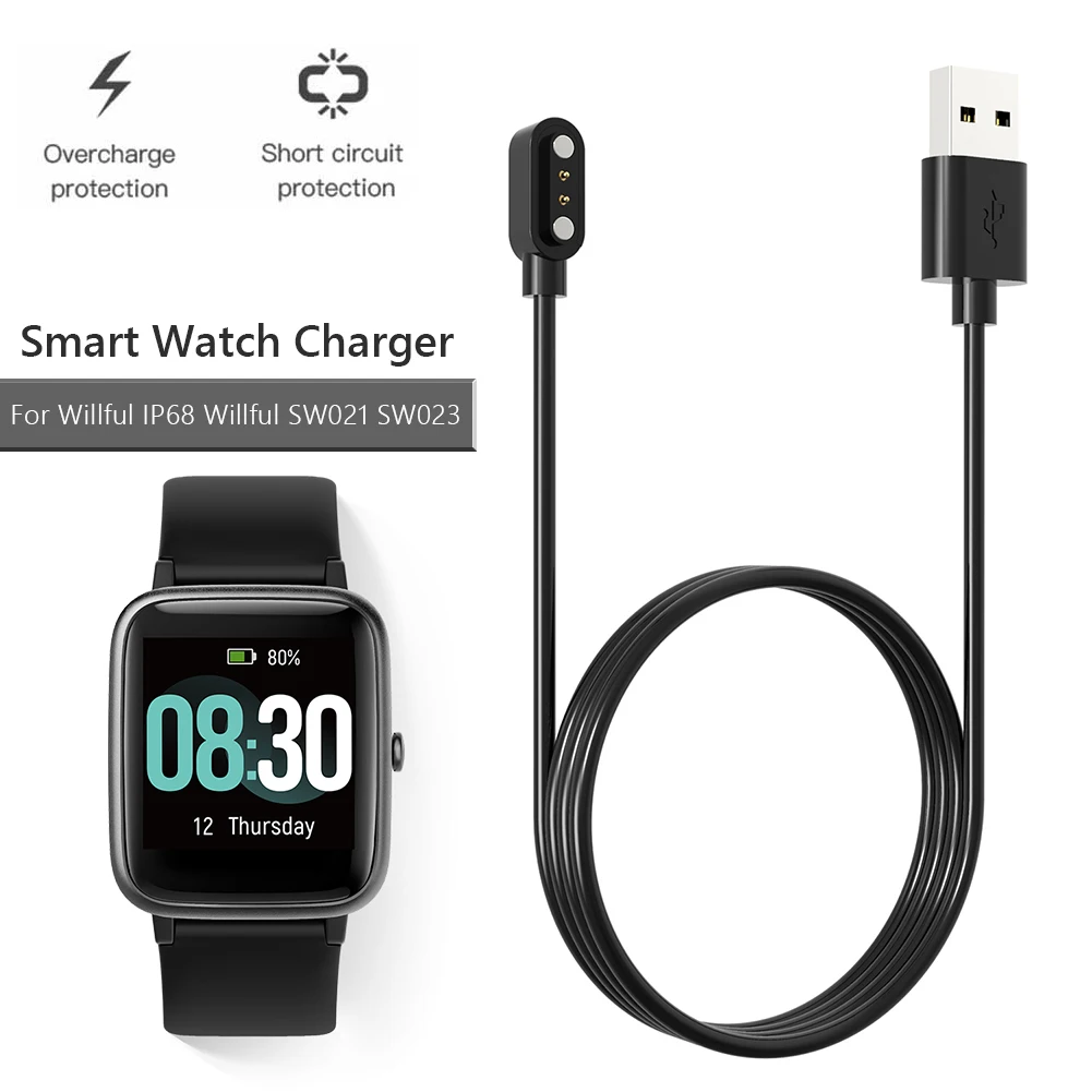 Cargador de reloj inteligente magnético compatible con YAMAY Willful  Letsfit Letscom, cable de carga USB magnético para Umidigi Uwatch 3S 3 2 2S  Urun