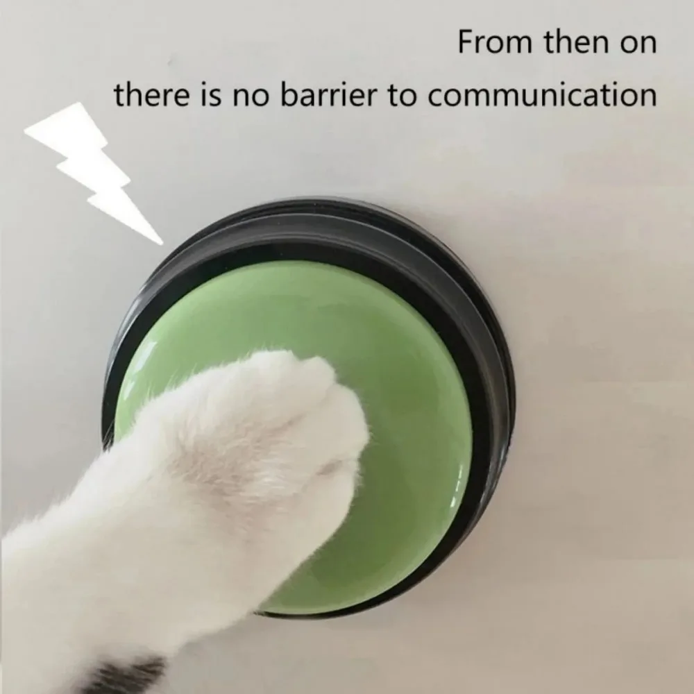 8PCS Dog Communication Buttons Voice Recording Button for Pet Training Buzzer 30 Second Record Playback Funny Gift for Talking 5