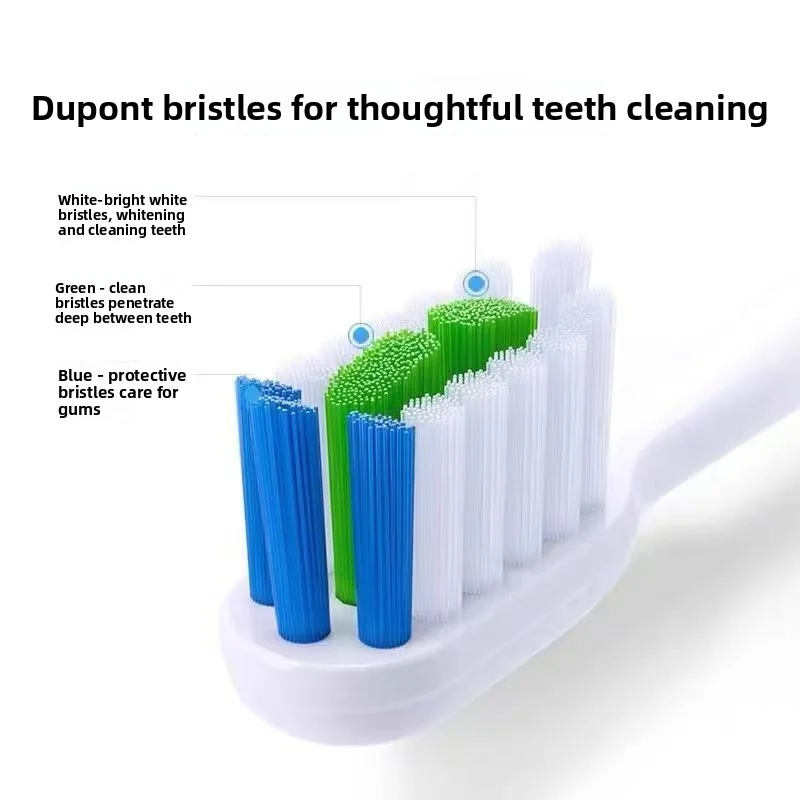 EFZQ E10/F10/Z10/Z10S 전동 칫솔용 교체 헤드 어린이용 성인용 듀폰 브리슬 진공 E10C/E10S/Z10-2 교체 노즐