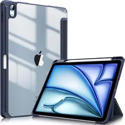 Sleek Protective Clear Back iPad Air Case - 10.9 to 11 - Inch - iPad Pro 2nd Gen  11 (Navy)
