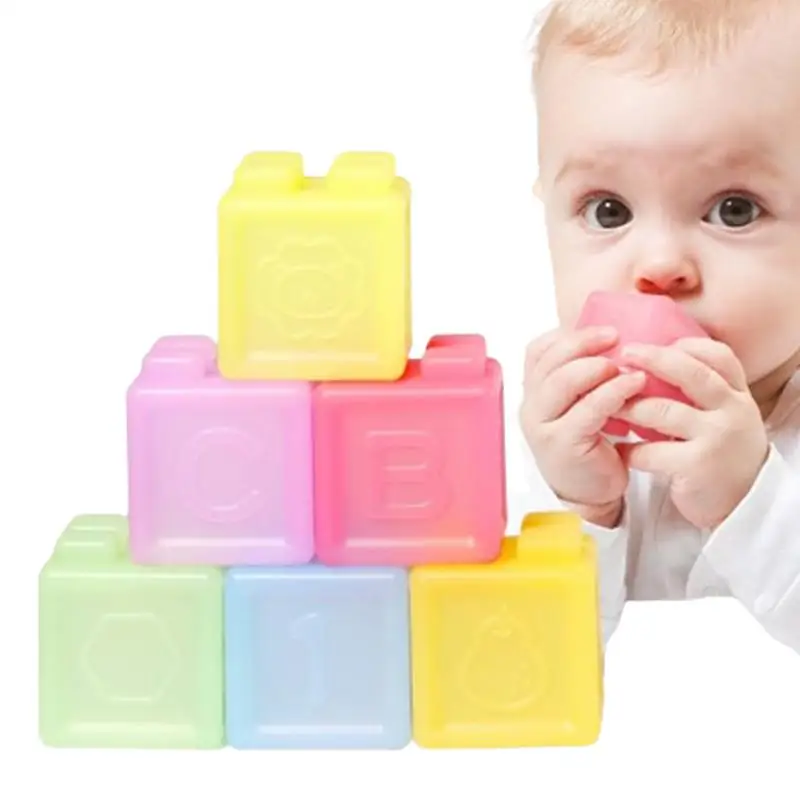 

6 шт., детский силиконовый Прорезыватель для зубов