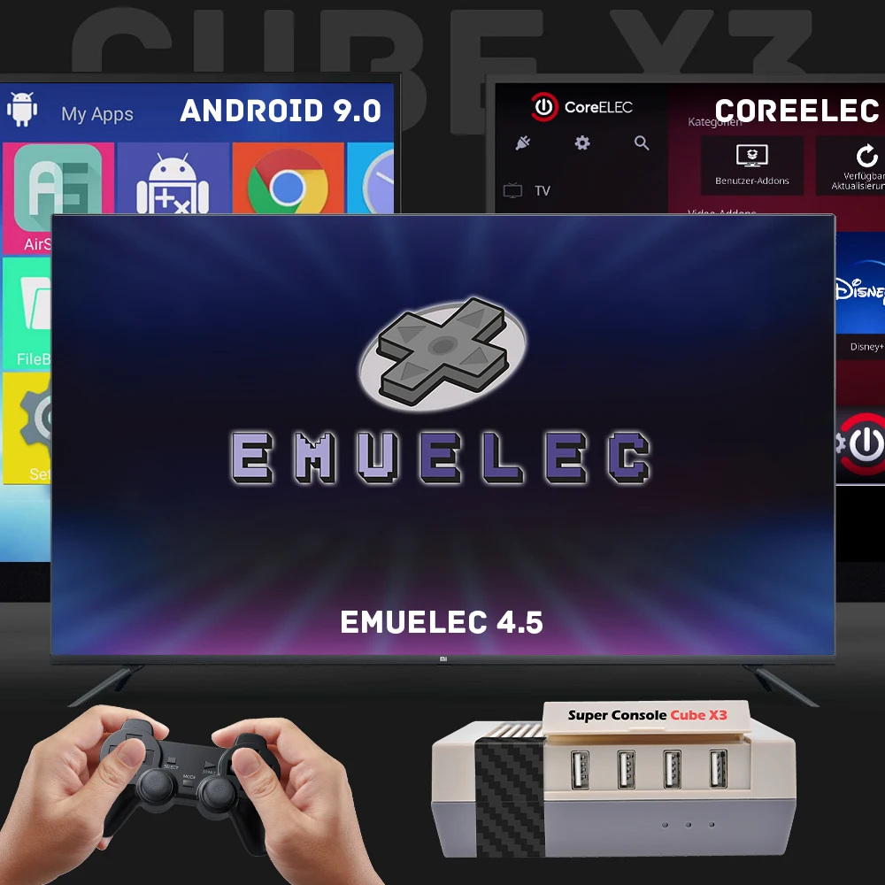 New 2024 KinHank 4K HD Retro Video Game Consoles Super Console