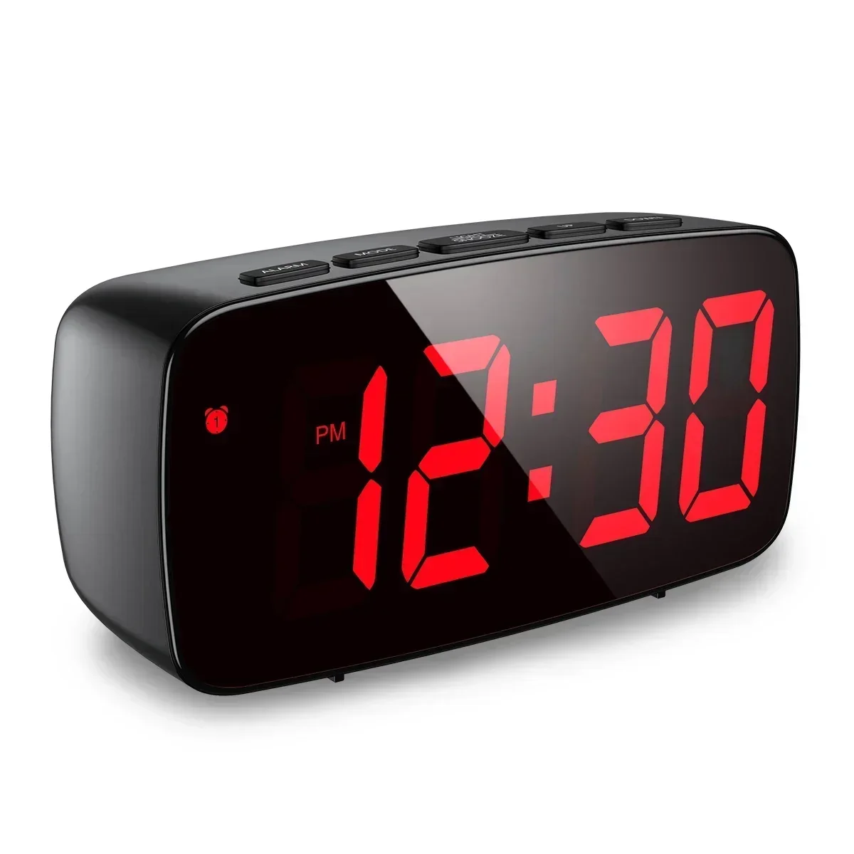 

New Clock Voice Control Snooze Time Alarm Clock Digital Time Temperature Display Night Mode Reloj Despertador Desktop Clocks