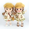 Ob11 Ins Dress Clothes Suit Lolita Dolls Dress With Floral Pattern Outfit Skirt Hat For 1/12 Bjd Obitsu 11 Gsc Ymy P9 Molly Doll 1